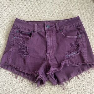American Eagle Jean shorts - burgundy